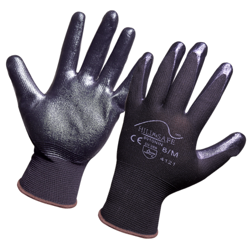 GUANTE NYLON NEGRO D/NITRILO