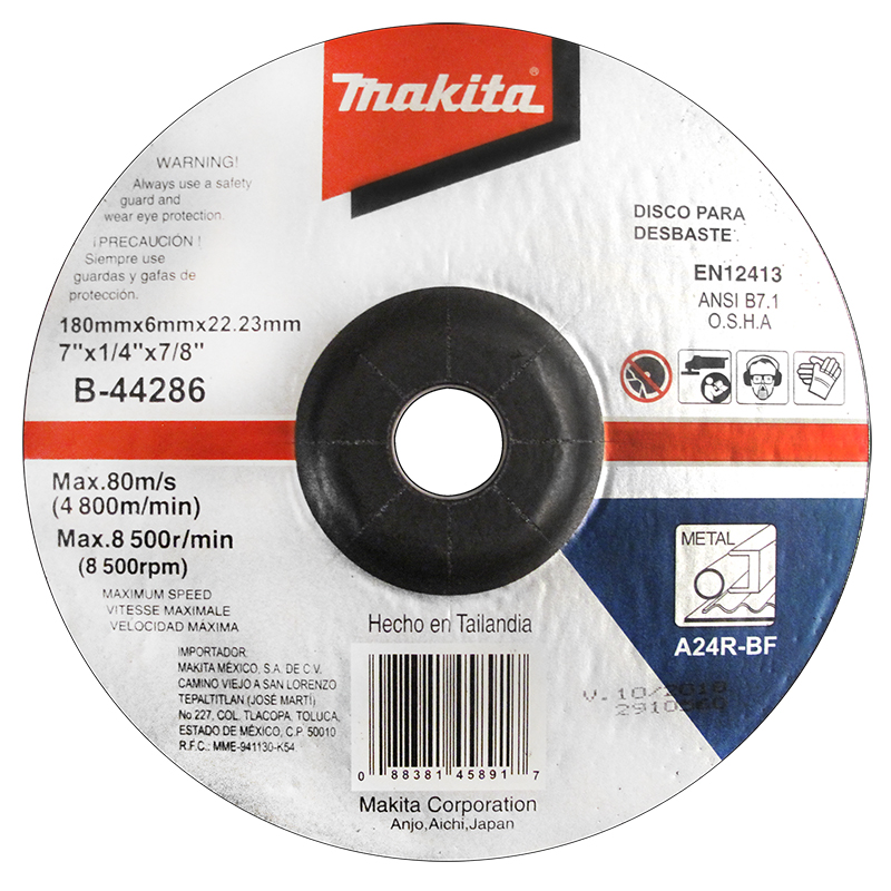 Makita B44286 – Disco de Desbaste 7″