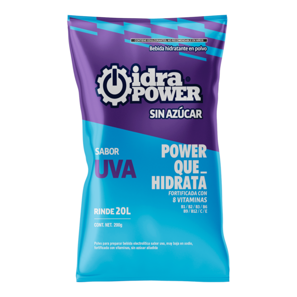 Idrapower Sabor Uva Sin Azucar