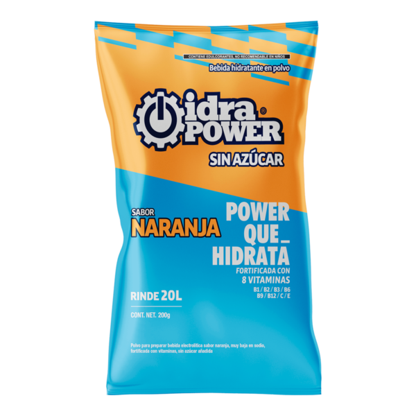 Idrapower Sabor Naranja Sin Azucar